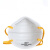 适用于100只n95康蕊Kn95活性炭杯型口罩带呼吸阀防工业粉尘电焊打 白色杯型无阀一盒(25只) 头戴