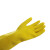 海斯迪克 HKZX-13 清洁工具 乳胶橡胶耐用耐磨手套 洗碗防水保洁工作手套 S(4双)