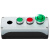 KEOLEA 按钮盒开关控制盒防水急停启动按钮盒 3孔灰白盖（22孔径）矮 
