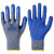 左右手手套360-5蓝色手套劳保浸胶耐磨工作工地防滑胶皮加厚橡胶 左右手灰纱蓝12副  均码7天 均码