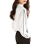 AEMAPE衬衫女2024春夏新款韩版时尚气质撞色线条设计气质百搭长袖衬衣 白色 S