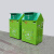 格安德 衣物回收箱 1600*1000*750mm 镀锌板/不锈钢 绿色 赠箱 公益回收 旧衣物箱