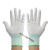 12双夏季条纹薄款尼龙纱线透气工作手套劳保耐磨弹力防晒男女 S码（小号） 蓝色尼龙手套（12双）