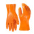 佳护全浸塑杀鱼橡胶止滑劳保手套加厚颗粒防水防滑工作耐酸碱防油 佳护橘色止滑手套(5双) XL