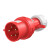 德力西工业航空插头插座3芯4芯5芯16A32A明装对接防水防爆连接器 DEP2-015 16A 5芯插头红色