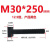 ZH 12.9级带垫螺母 带垫螺帽M30（12.9级） 12.9级T型 M30*250