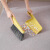 卫洋WYS-2095 桌面套扫 灰色 多功能除尘扫塑料扫把簸箕两件套床扫