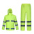 谐晟 加厚反光分体式雨衣套装 环卫交通执勤救援防雨防雪服 荧光绿套装 180