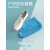 加厚耐磨方便携带防水防滑乳胶鞋套非一次性乳胶防水防雨防雪防沙 蓝色短筒(L码)