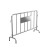 拓圣利 201不锈钢铁马护栏 交通道路排队护栏安全围栏 高1米*长1.5米 单面加板印单面单色logo灌沙配重10KG