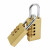 有豫 密码锁 防盗锁 柜门锁 黄铜密码挂锁 3轮大号 单位：个