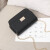 酷奇袋鼠（KUQIDAISHU）包包2023韩版新款chic链条小方包单肩斜挎包时尚锁扣女包小包 黑色