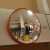 室外室内转弯广角镜交通凸镜道路反光镜球面镜超市防盗镜 80CM(黑背)