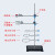 铁架台 铁架台 铁架台固定架不含配件铁三环蝴蝶十字夹烧瓶夹冷凝管夹德式十字夹MYFS 烧瓶夹