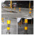 不锈钢钢管警示柱防撞路桩小区挡车杆道路隔离带反光分道口柱 159*750*3.0 特厚预埋活动款210