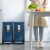 茶花 脚踏分类垃圾桶 可手按纸篓卫生间垃圾桶厨房客厅翻盖15L蓝色205002