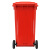 兰诗（LAUTEE）YY-240G 新国标大号分类环卫垃圾桶户外果皮桶 240L红色-有害垃圾