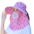 梓萤岔遮阳帽女防晒遮脸采茶帽子护颈包帽面罩一体太阳帽夏季 可拆卸粉色