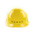 伟光安全帽YD-TQ 新国标ABS 工地工程建筑 电力施工电绝缘头盔 防砸透气抗冲击 黄色 1顶
