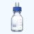 实验室补料瓶 发酵罐1/2/3/4通孔试剂加料瓶 小号中号大号 不锈钢瓶盖补液瓶 蓝盖玻璃瓶单通双通 中号1000ml单通