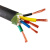 黑象 CDTDG5芯4平方纯铜芯橡胶护套电线 拖拽电缆 吊装电缆 不零售起订量10米
