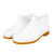 朗莱斯特LONGLAST 白色食品雨靴 低帮元宝鞋雨鞋 pvc耐酸碱低筒水鞋 白色元宝鞋 36码 