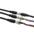 M12-17pin微型连接器工业设备机器人高密度信号传感器电缆插头17P M12-17芯公弯头带线1米