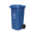 工者户外垃圾桶 环卫分类塑料垃圾桶 蓝色（可回收物标识）120L加厚款定制GZ-22