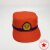 消防橙色作训帽红色抢险救援小帽户外森林专职平顶帽训练帽子 干款 头围55