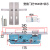 入户门木门防盗门85不锈钢免打孔可调孔距通用型执手锁把配件 整套门把+8540锁体+锁芯 35-50mm通用型不带钥匙
