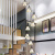 塔林楼梯吊灯北欧现代简约复式楼loft公寓客厅灯跃层旋转楼梯间长吊灯 4头 直径30CM 高1.5米三色变光