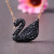 施华洛世奇（SWAROVSKI）天鹅系列项链 优雅魅力锁骨链 生日礼物送女友时尚饰品 大号黑天鹅 5204134
