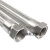 304不锈钢波纹管1寸DN25高温高压工业金属软管钢丝蒸汽编织网软管  ONEVAN 1寸平口内丝*2米(304)