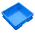 加厚正方形塑料周转箱 收纳箱正方型塑料箱 收纳盒工具箱物流箱 方6格配盖子 外尺寸400*400*125 熟胶加厚