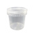 盛富永 透明塑料桶 1L 密封打包桶水桶 带盖龙虾桶包装桶 涂料桶油漆桶 无把手