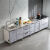 品味空间 厨房灶台组合柜橱柜不锈钢一体碗柜1.6米左三抽右双盆 CG-129