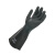 三蝶153工业橡胶手套 加长耐酸碱手套 渔业防水防滑手套卷边 5双 45cm 黑色 定制