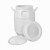 废液桶废水桶100kg/L立式塑料桶加厚白色方桶塑料实验室桶50L带盖 10L立方加厚款:装水20斤左右