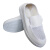 上柯 B3389 PVC底白皮革防静电鞋 无尘洁净电子实验室工作鞋 单孔网眼鞋40码（250mm）
