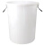 海斯迪克 大号水桶 白色无盖280L(5个)塑料桶大容量圆形收纳桶酒店厨房工业环卫物业垃圾桶 HZL-93