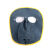 代尔塔（DELTAPLUS）电焊面罩焊工用品烧焊防烤脸氩弧焊脸部头戴式轻便全脸牛皮防护罩 灰色眼镜十副