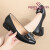 皮尔世绅（PIERCE GENTRY）2023年春季新款真软皮女单鞋低跟粗跟浅口软底时尚工作女鞋 C-9681米色（3厘米） 35