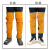 邦固 防烫焊工护腿套防护装备 棕色长款电焊护膝（卡扣式）