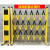 电力施工安全护栏玻璃钢绝缘移动伸缩围栏道路警示隔离栏栅栏围挡 黑黄1.2米高*2米长适