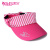 SVG高尔夫帽子新品女款春季玫红色无顶帽棒球帽含发带舒适跑步运动帽 玫红色