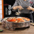 馨悠洁商用海鲜大咖盘长方形海鲜锅麻辣小龙虾拼盘餐厅圆形创意龙虾大咖 63.5cm五拼 加热款