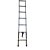 人字伸缩梯铝合金加宽踏板加厚工程折叠梯家用便携升降竹节梯 单面梯直梯3.1m