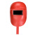 电焊面罩手持式防护焊工焊接帽氩弧焊眼镜面具防强光脸部面罩帽 普通塑料手持（红色）