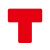 者也（ZYE）PVC磨砂桌面定位贴 T型红色100个 6s物品管理标签四角定位标识