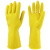 海斯迪克 HKW-93 胶皮牛筋乳胶手套 工业劳保手套 洗碗手套32cm XL（100双）
